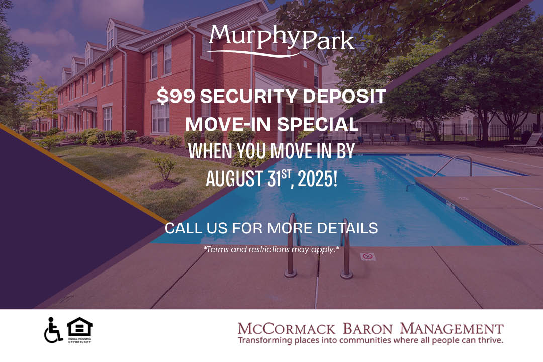$99 Security Deposit Move-In Special when you move in by 8/31/2025! Call us for more details. *Terms and restrictions may apply.*